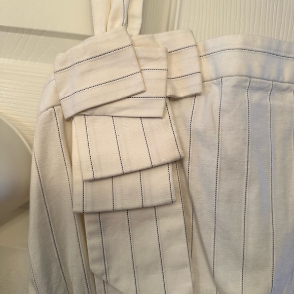 2 dresses NWT size 3 halter black white flower dress BCBG pin stripe belted xs - Picture 12 of 13